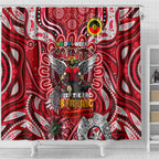 St Kilda Saints NAIDOC Week 2024 Shower Curtain Mascot Football