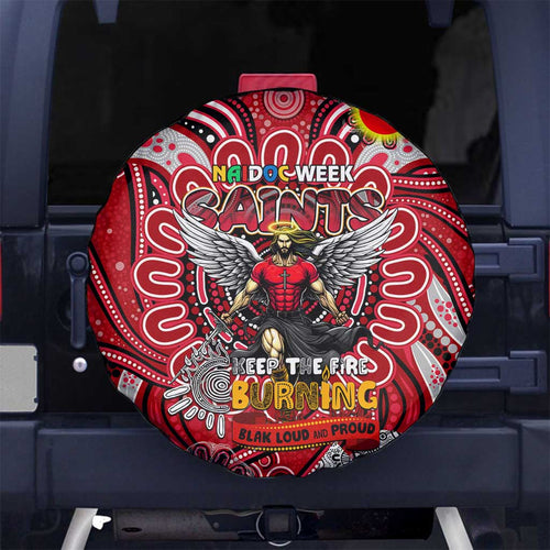 St Kilda Saints NAIDOC Week 2024 Spare Tire Cover Mascot Football
