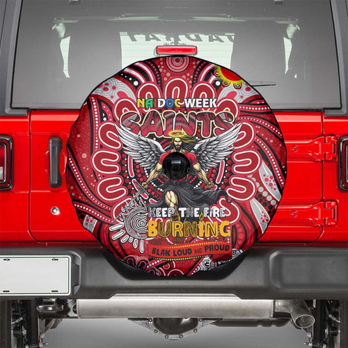 St Kilda Saints NAIDOC Week 2024 Spare Tire Cover Mascot Football