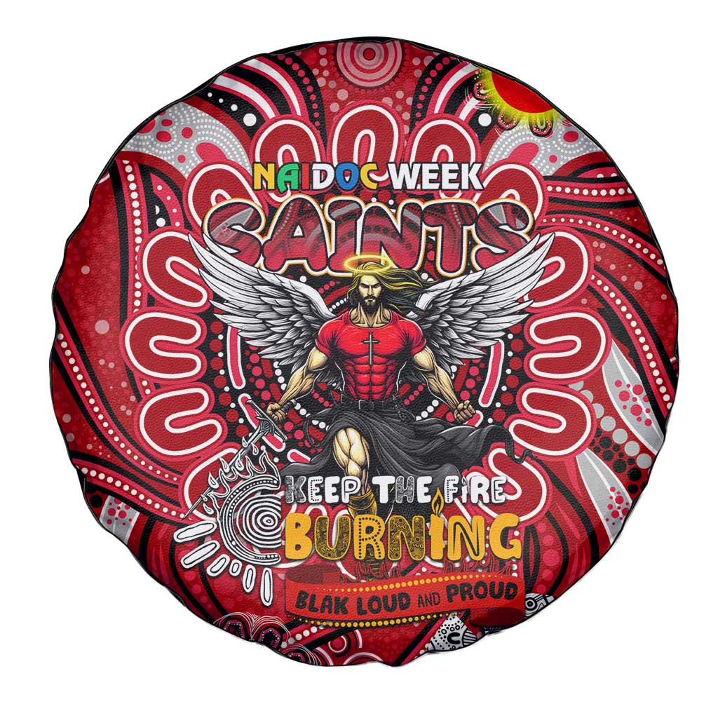 St Kilda Saints NAIDOC Week 2024 Spare Tire Cover Mascot Football