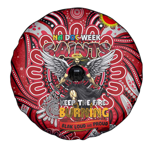St Kilda Saints NAIDOC Week 2024 Spare Tire Cover Mascot Football