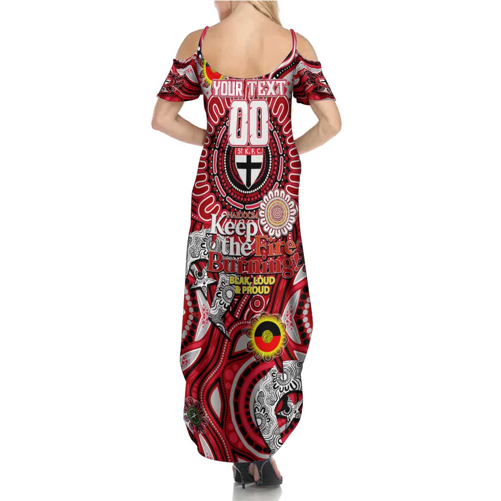 Custom St Kilda Saints NAIDOC Week 2024 Summer Maxi Dress Mascot Football