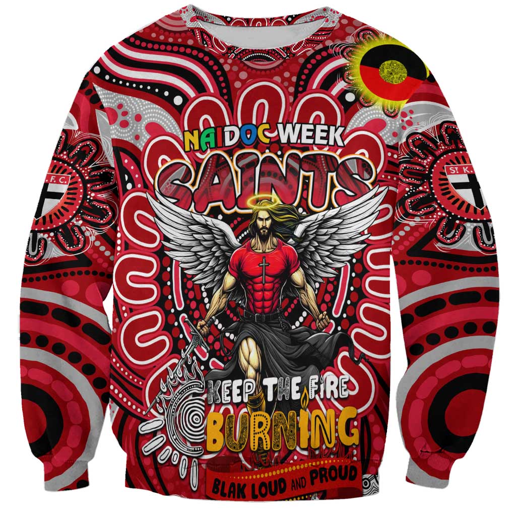 Custom St Kilda Saints NAIDOC Week 2024 Sweatshirt Mascot Football
