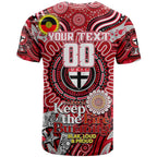 Custom St Kilda Saints NAIDOC Week 2024 T Shirt Mascot Football