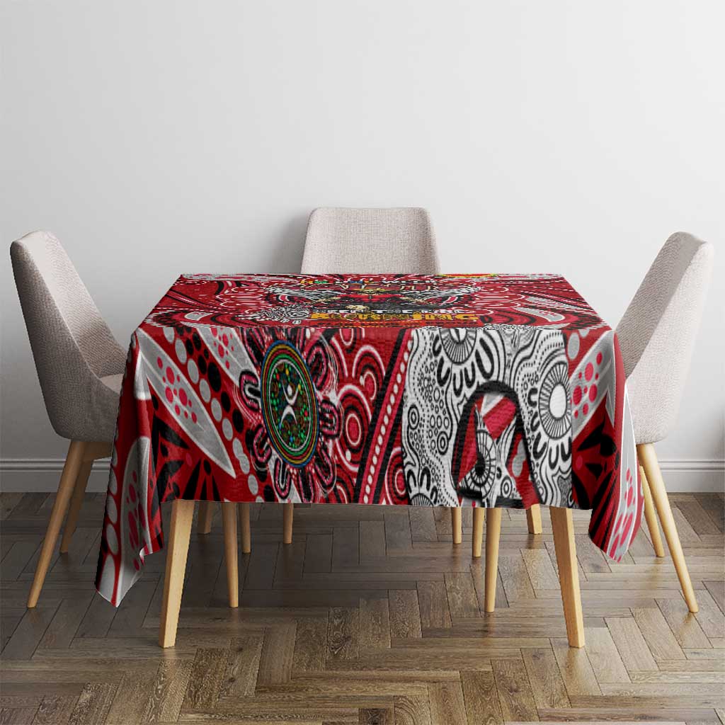 St Kilda Saints NAIDOC Week 2024 Tablecloth Mascot Football