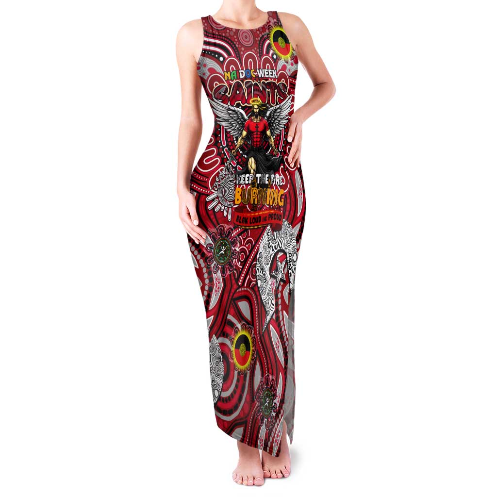 Custom St Kilda Saints NAIDOC Week 2024 Tank Maxi Dress Mascot Football