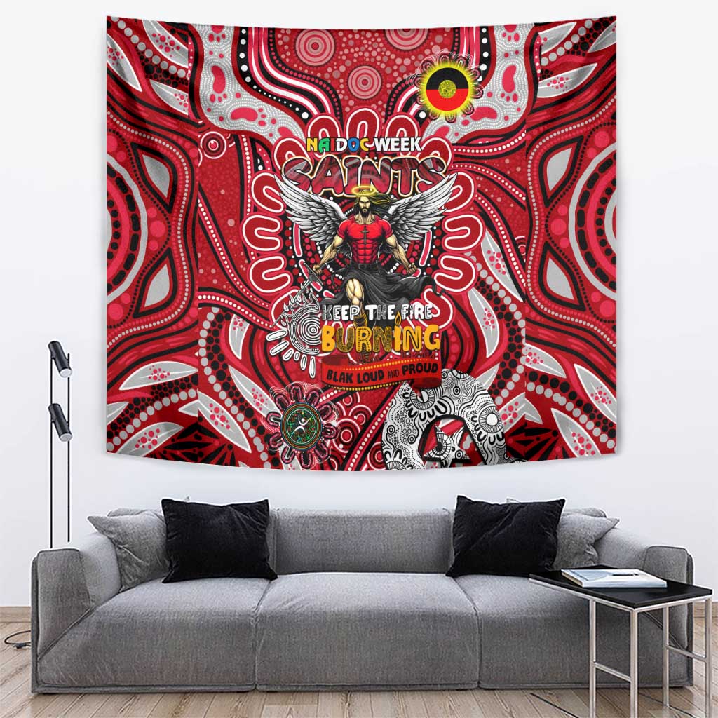 St Kilda Saints NAIDOC Week 2024 Tapestry Mascot Football