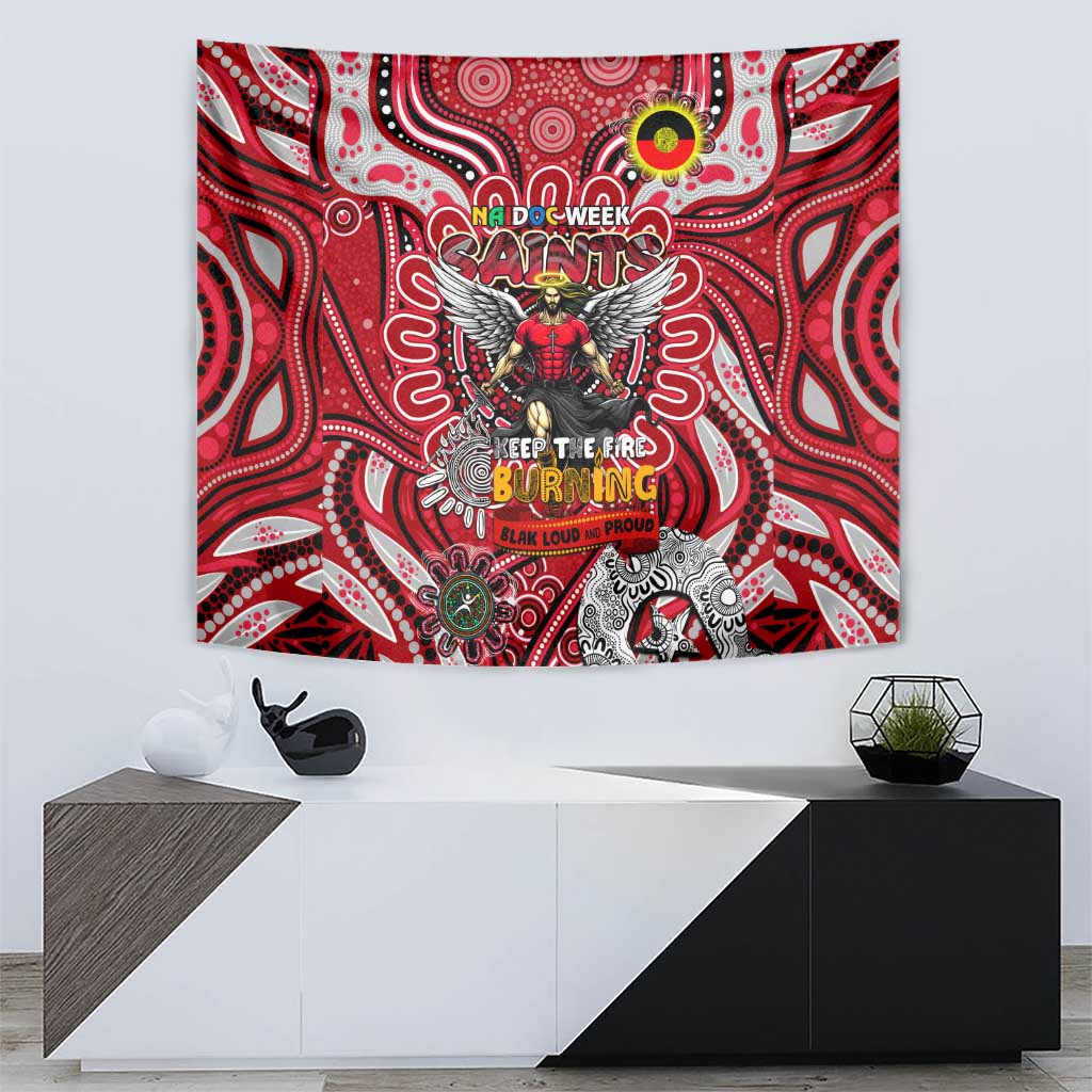 St Kilda Saints NAIDOC Week 2024 Tapestry Mascot Football