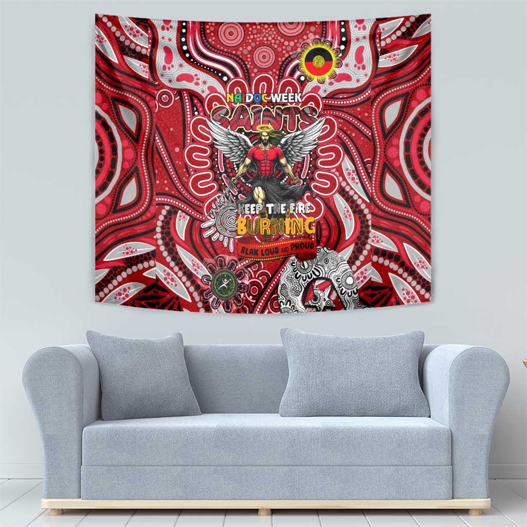 St Kilda Saints NAIDOC Week 2024 Tapestry Mascot Football