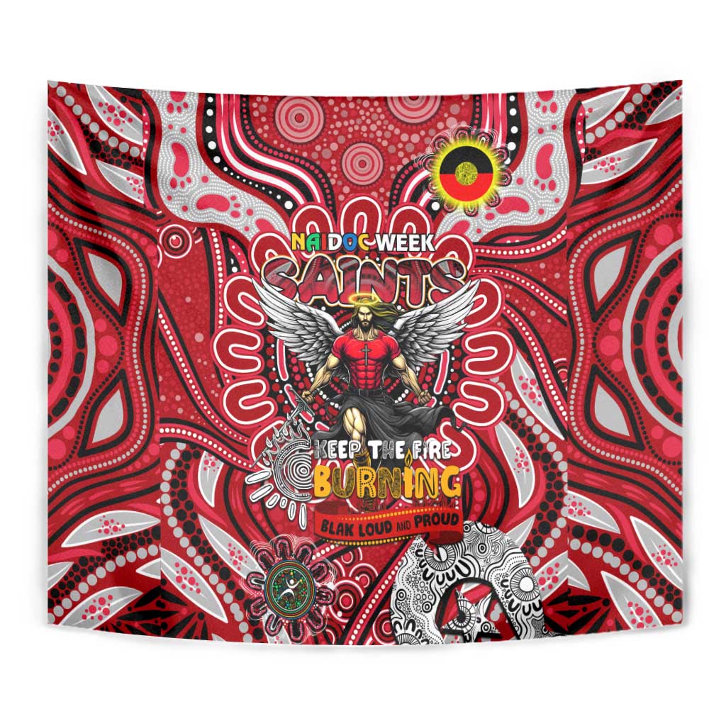 St Kilda Saints NAIDOC Week 2024 Tapestry Mascot Football