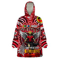 Custom St Kilda Saints NAIDOC Week 2024 Wearable Blanket Hoodie Mascot Football