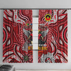 St Kilda Saints NAIDOC Week 2024 Window Curtain Mascot Football
