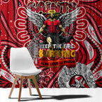 St Kilda Saints NAIDOC Week 2024 Window Curtain Mascot Football