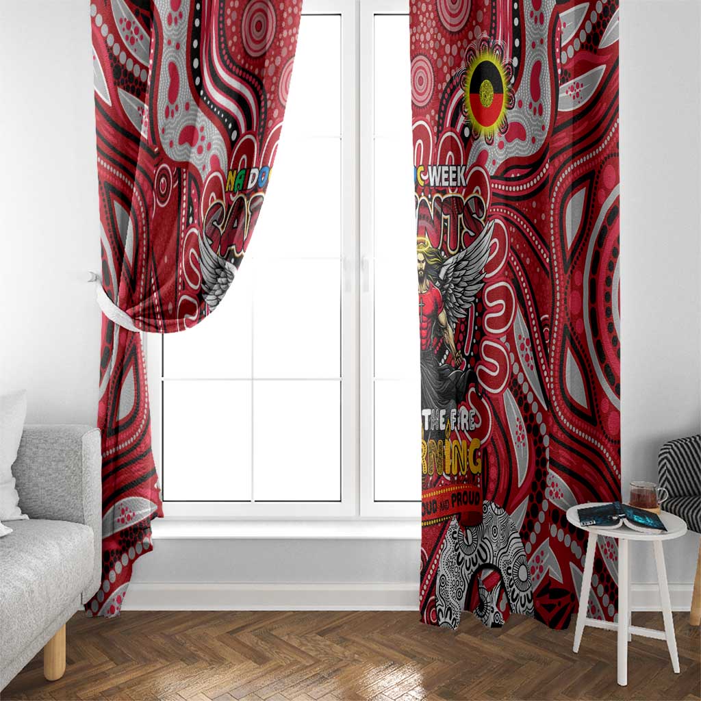 St Kilda Saints NAIDOC Week 2024 Window Curtain Mascot Football