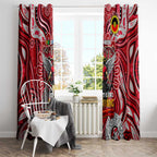 St Kilda Saints NAIDOC Week 2024 Window Curtain Mascot Football