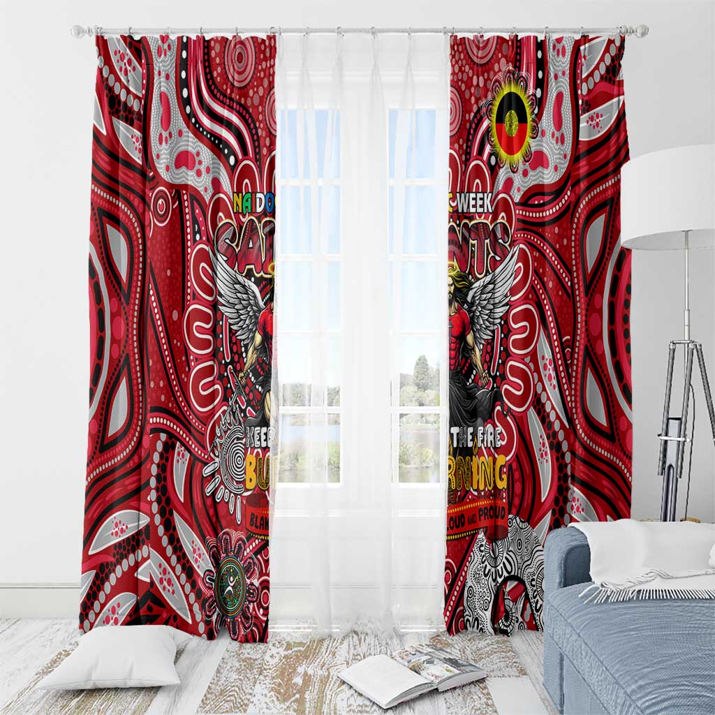 St Kilda Saints NAIDOC Week 2024 Window Curtain Mascot Football