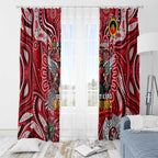 St Kilda Saints NAIDOC Week 2024 Window Curtain Mascot Football