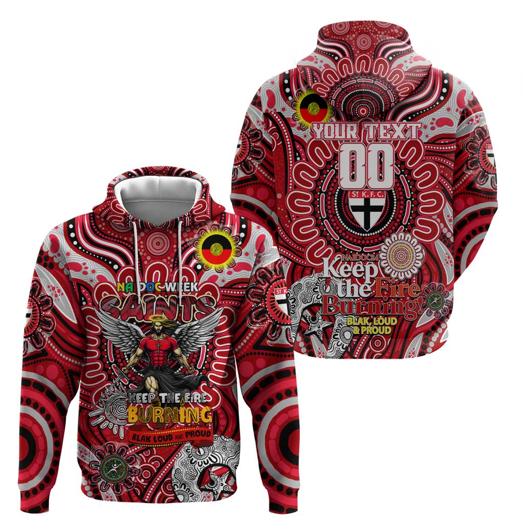 Custom St Kilda Saints NAIDOC Week 2024 Zip Hoodie Mascot Football