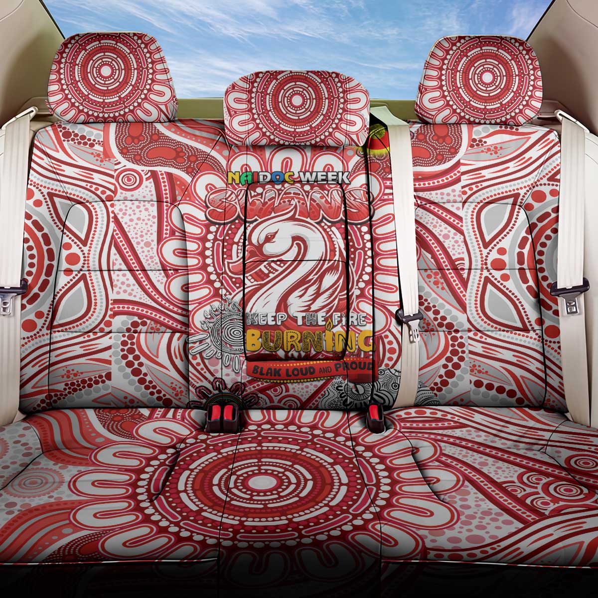 Sydney Swans NAIDOC Week 2024 Back Car Seat Cover Mascot Football