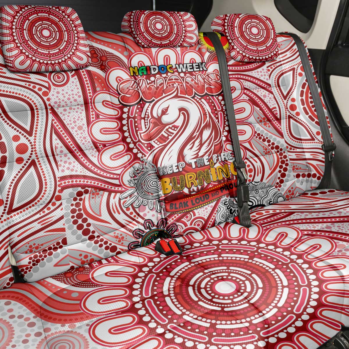 Sydney Swans NAIDOC Week 2024 Back Car Seat Cover Mascot Football