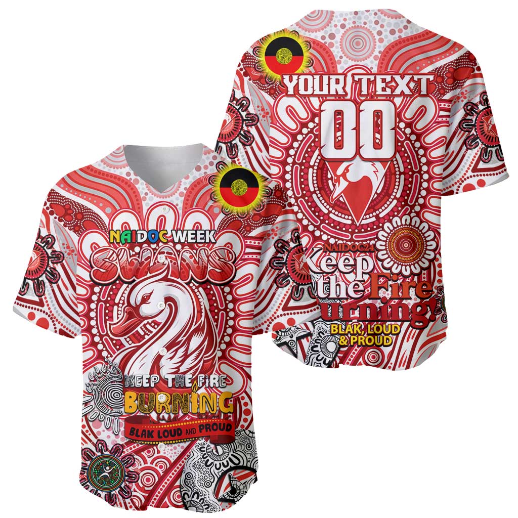 Custom Sydney Swans NAIDOC Week 2024 Baseball Jersey Mascot Football