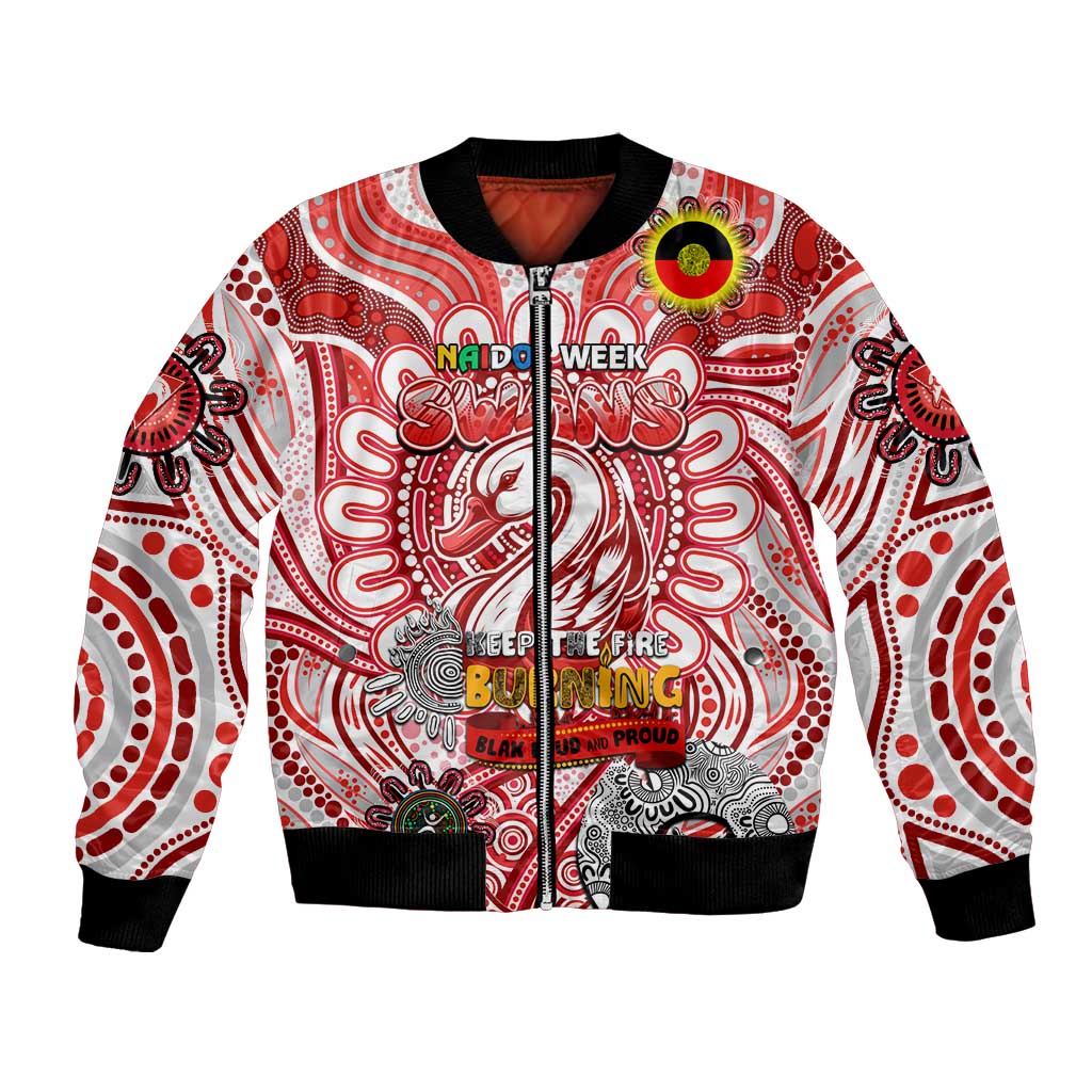 Custom Sydney Swans NAIDOC Week 2024 Bomber Jacket Mascot Football
