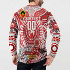 Custom Sydney Swans NAIDOC Week 2024 Button Sweatshirt Mascot Football