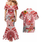 Custom Sydney Swans NAIDOC Week 2024 Couples Matching Mermaid Dress and Hawaiian Shirt Mascot Football