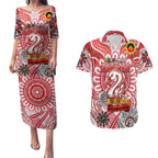 Custom Sydney Swans NAIDOC Week 2024 Couples Matching Puletasi and Hawaiian Shirt Mascot Football