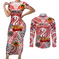 Custom Sydney Swans NAIDOC Week 2024 Couples Matching Short Sleeve Bodycon Dress and Long Sleeve Button Shirt Mascot Football