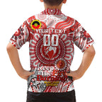 Custom Sydney Swans NAIDOC Week 2024 Family Matching Long Sleeve Bodycon Dress and Hawaiian Shirt Mascot Football