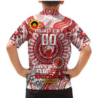 Custom Sydney Swans NAIDOC Week 2024 Family Matching Mermaid Dress and Hawaiian Shirt Mascot Football