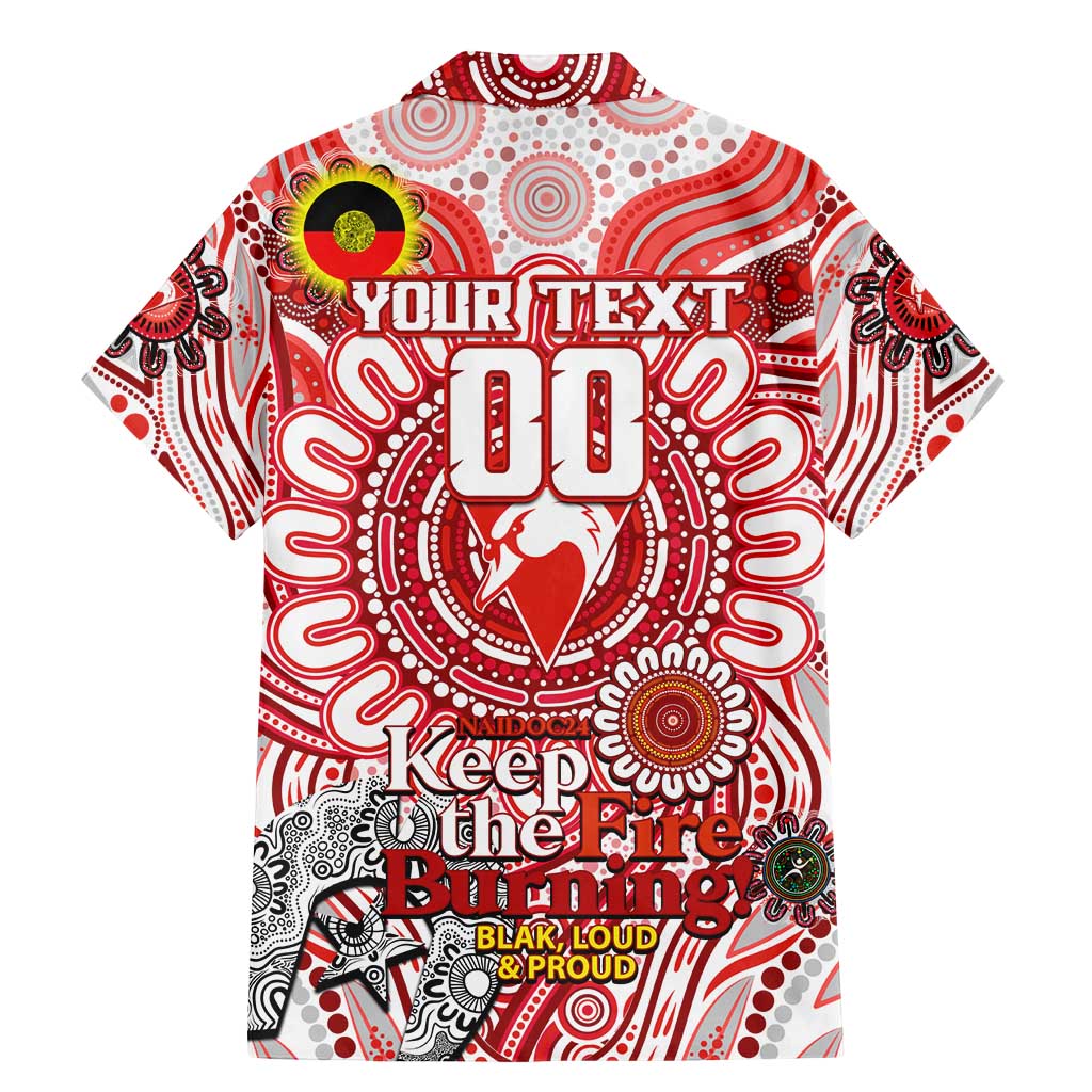 Custom Sydney Swans NAIDOC Week 2024 Family Matching Mermaid Dress and Hawaiian Shirt Mascot Football