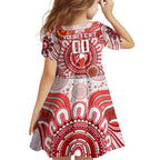 Custom Sydney Swans NAIDOC Week 2024 Family Matching Off Shoulder Short Dress and Hawaiian Shirt Mascot Football