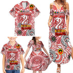 Custom Sydney Swans NAIDOC Week 2024 Family Matching Summer Maxi Dress and Hawaiian Shirt Mascot Football