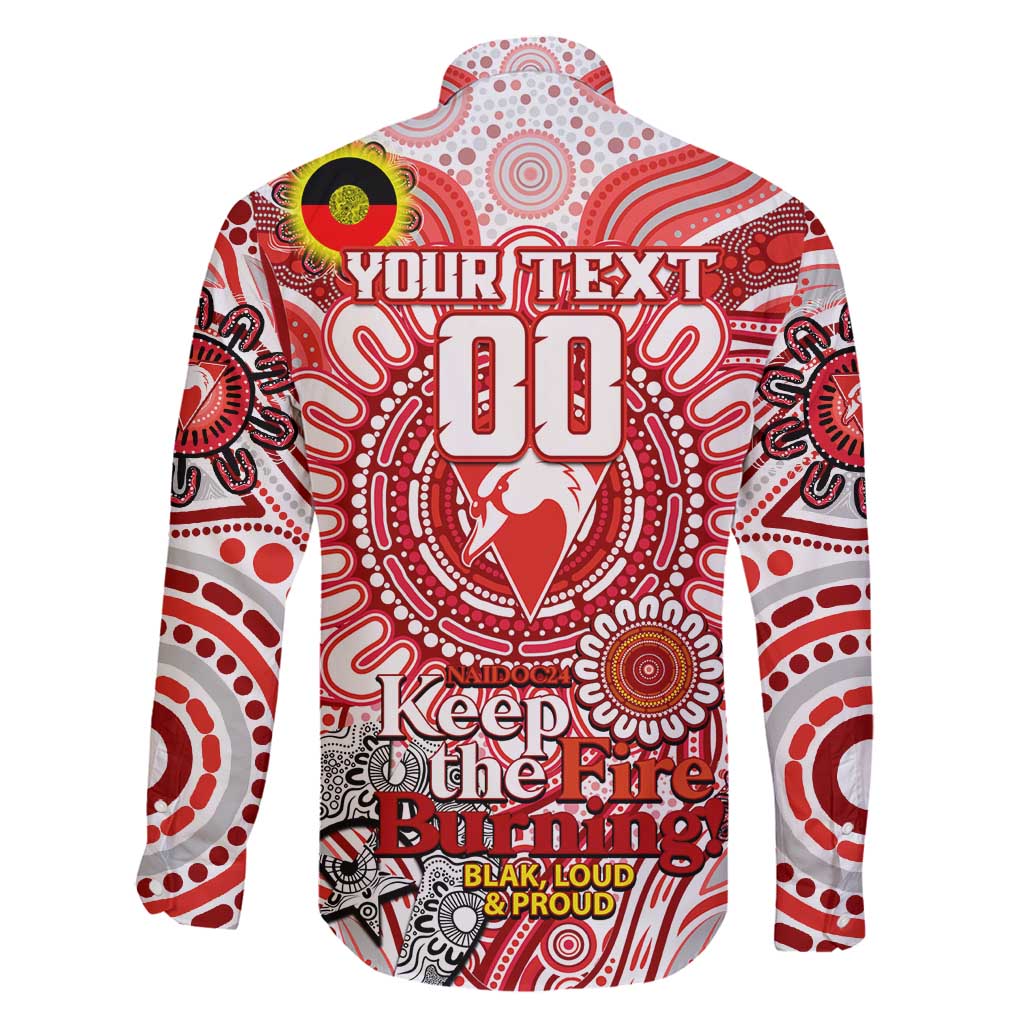Custom Sydney Swans NAIDOC Week 2024 Family Matching Summer Maxi Dress and Hawaiian Shirt Mascot Football