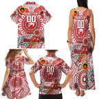 Custom Sydney Swans NAIDOC Week 2024 Family Matching Tank Maxi Dress and Hawaiian Shirt Mascot Football