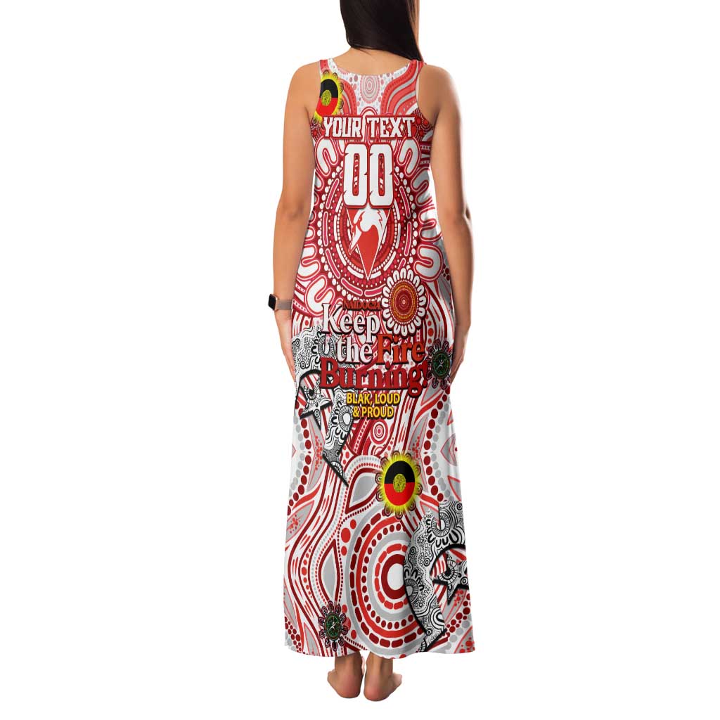 Custom Sydney Swans NAIDOC Week 2024 Family Matching Tank Maxi Dress and Hawaiian Shirt Mascot Football