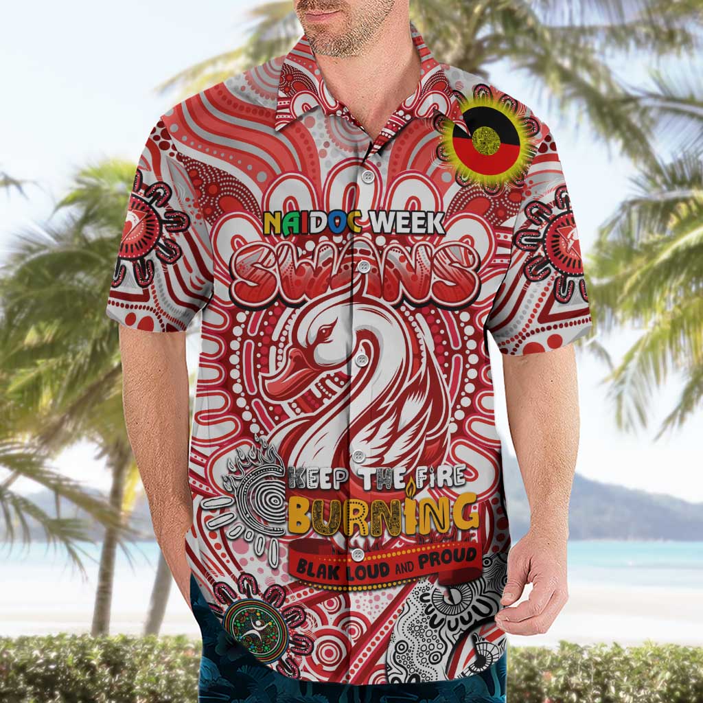 Custom Sydney Swans NAIDOC Week 2024 Hawaiian Shirt Mascot Football