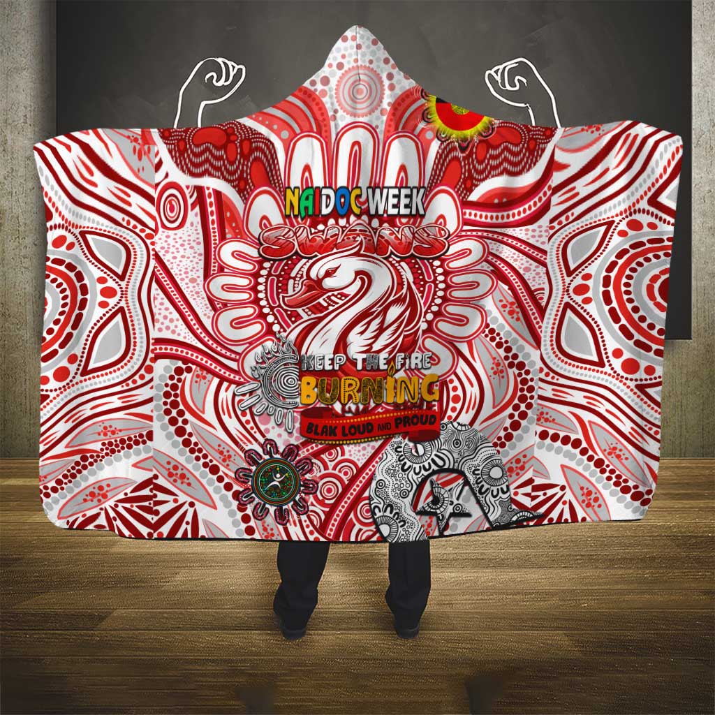 Sydney Swans NAIDOC Week 2024 Hooded Blanket Mascot Football