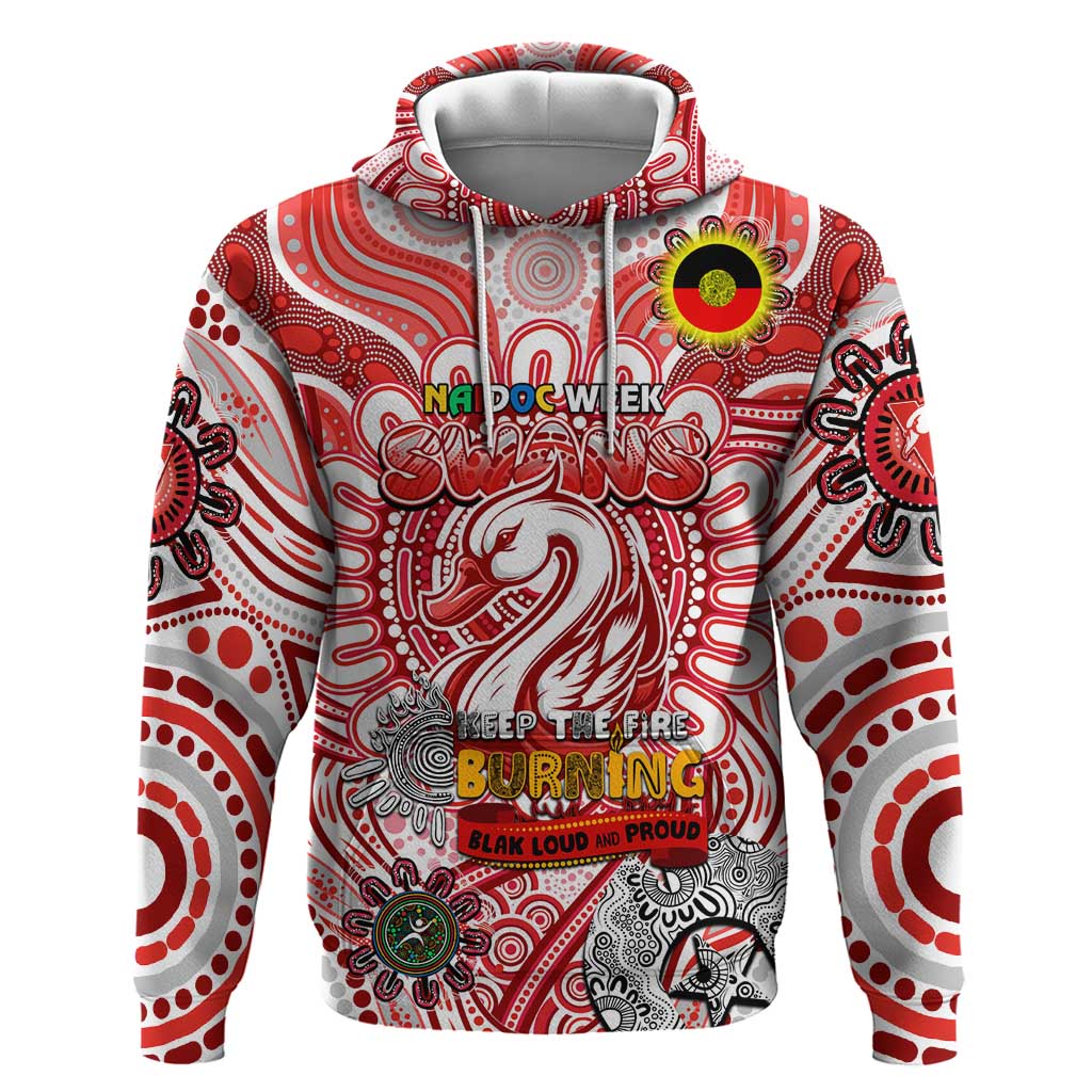 Custom Sydney Swans NAIDOC Week 2024 Hoodie Mascot Football