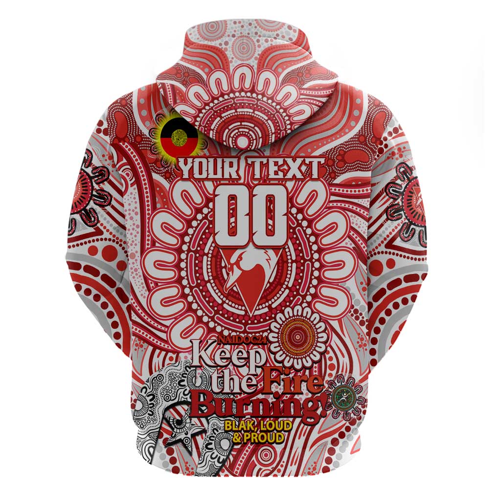 Custom Sydney Swans NAIDOC Week 2024 Hoodie Mascot Football