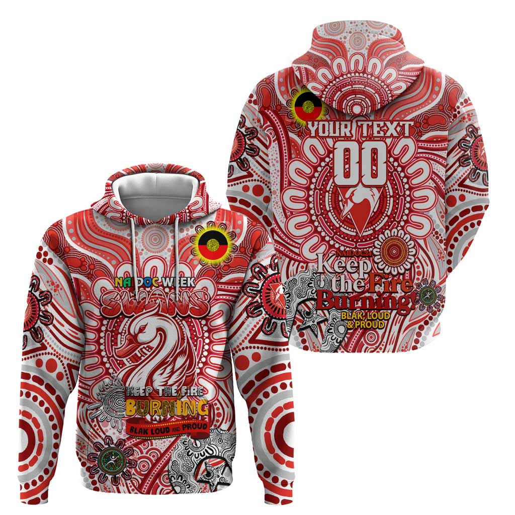 Custom Sydney Swans NAIDOC Week 2024 Hoodie Mascot Football