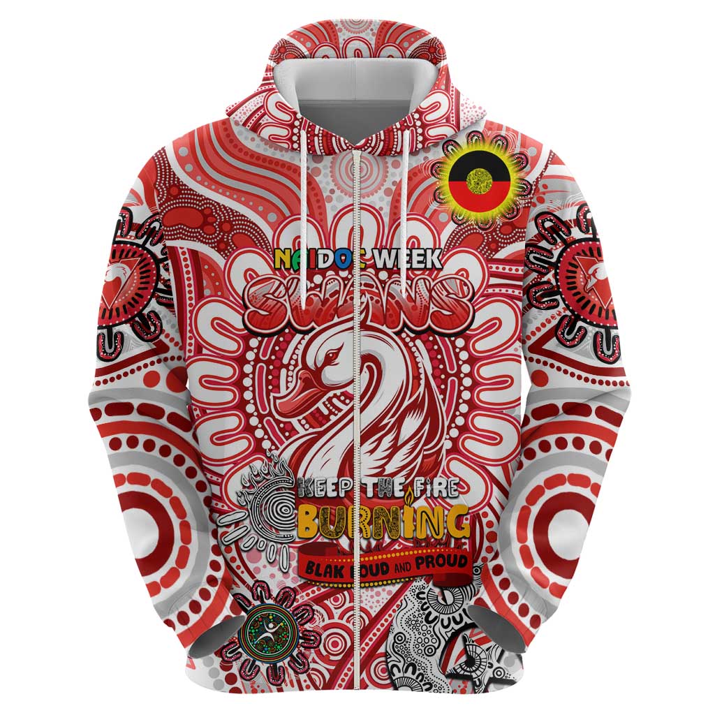 Custom Sydney Swans NAIDOC Week 2024 Hoodie Mascot Football