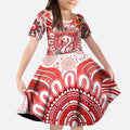 Custom Sydney Swans NAIDOC Week 2024 Kid Short Sleeve Dress Mascot Football