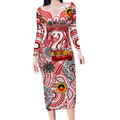 Custom Sydney Swans NAIDOC Week 2024 Long Sleeve Bodycon Dress Mascot Football