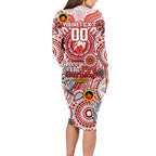 Custom Sydney Swans NAIDOC Week 2024 Long Sleeve Bodycon Dress Mascot Football