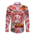 Custom Sydney Swans NAIDOC Week 2024 Long Sleeve Button Shirt Mascot Football