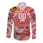 Custom Sydney Swans NAIDOC Week 2024 Long Sleeve Button Shirt Mascot Football