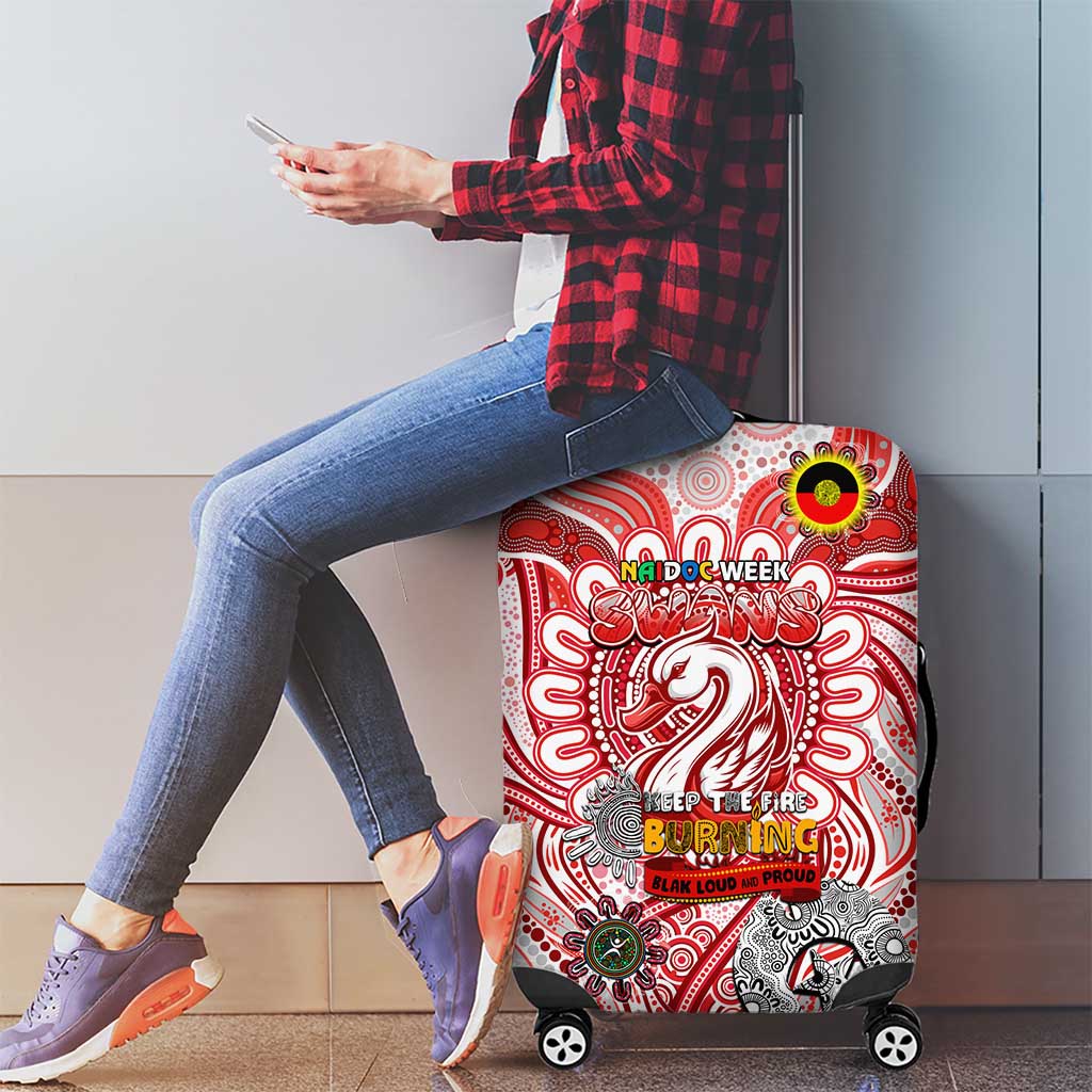 Sydney Swans NAIDOC Week 2024 Luggage Cover Mascot Football